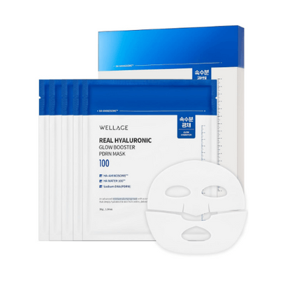 [WELLAGE] Маска Real Hyaluronic Glow Booster PDRN (5шт)