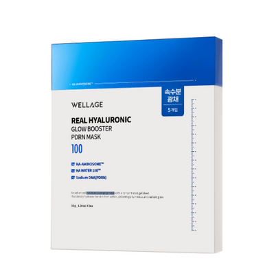 [WELLAGE] Маска Real Hyaluronic Glow Booster PDRN (5шт)