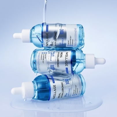 [WELLAGE] Ампула Real Hyaluronic Blue 100 60мл