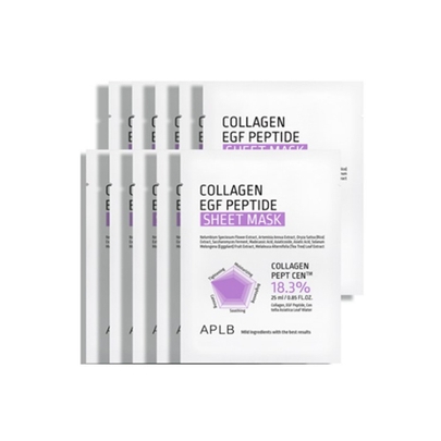 [APLB] Тканевая маска с коллагеном и пептидами EGF Peptide Sheet Mask (10шт)
