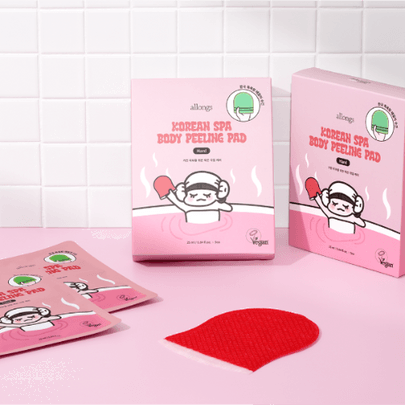 [allongs] Пилинг-пэды для тела Korean Spa Body Peeling Pad Hard (5шт)