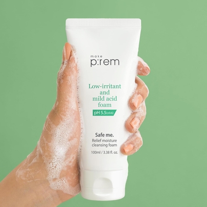 [make p:rem] *renewal* Очищающая пенка Safe Me Relief Moisture 100мл