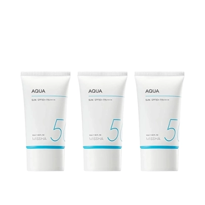 [Missha] обновлённая версия Солнцезащитный гель All-Around Safe Block Aqua Sun Gel, 50 мл (3 шт.)