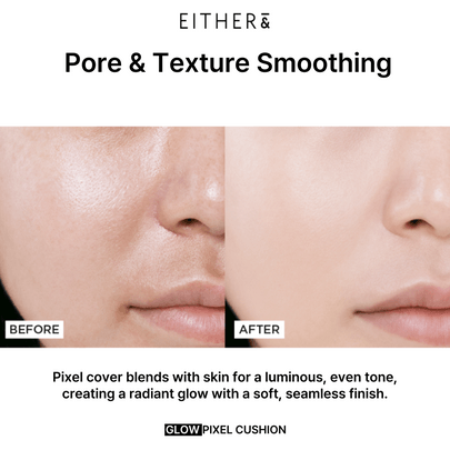 [EITHER&] Кушон Glow Pixel Cushion (4 цвета)