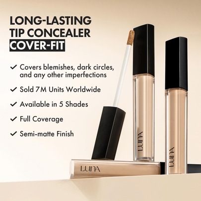 [LUNA] Консилер Long Lasting Tip Concealer Cover-Fit (6 цветов)