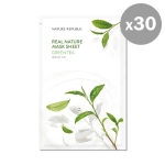 [Nature Republic] Тканевая маска Real Nature Green Tea (30шт)