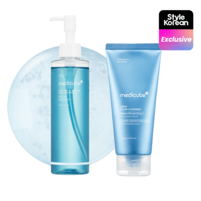 [MEDICUBE] Набор для двойного очищения пор и чёрных точек Zero Pore Blackhead Deep (масло Zero Oil + пенка Zero Foam)