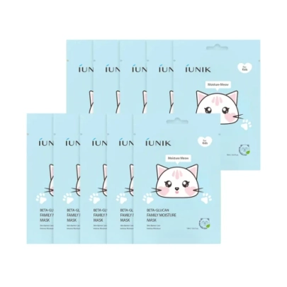 [iUNIK] Увлажняющая маска для детей Beta Glucan Family Moisture Mask for Kids (10шт)