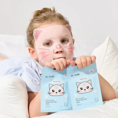 [iUNIK] Увлажняющая маска для детей Beta Glucan Family Moisture Mask for Kids (10шт)