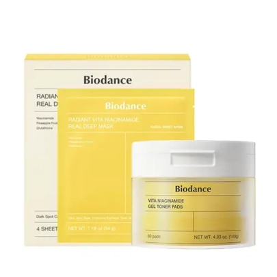 [Biodance] Набор Vita Niacinamide Mask & Pad Duo