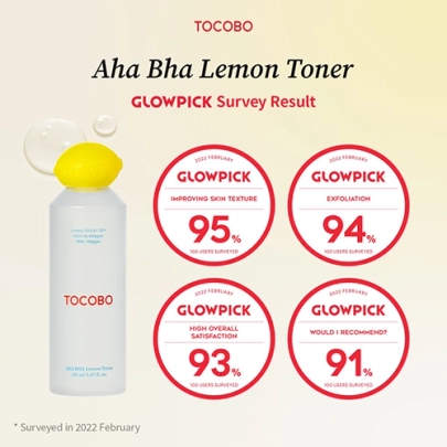 [TOCOBO] Тонер с AHA и BHA Lemon Toner 150мл