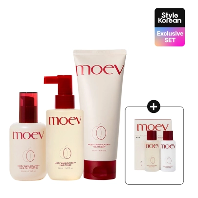 [moev] Набор для ухода от кожи головы до кончиков волос Annurcatin Scalp-to-Tip Care Trio (+подарок)