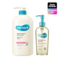 [Derma-B] Набор для душа и ухода за телом Fresh Peach Shower & Body Oil Set