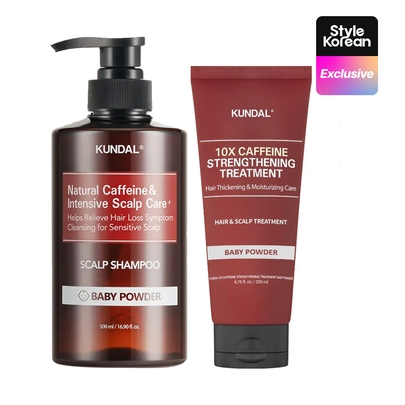 [KUNDAL] Набор 10X Caffeine Shampoo & Treatment Set