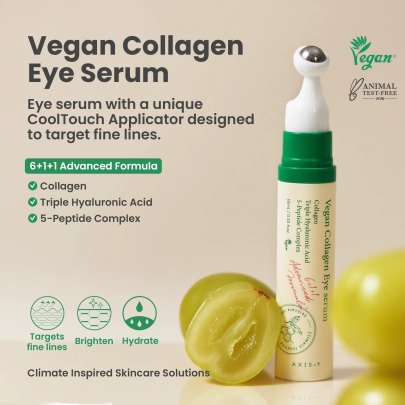 [AXIS-Y] Двойной набор веганской коллагеновой сыворотки для кожи вокруг глаз Vegan Collagen Eye Serum (10мл+10мл)