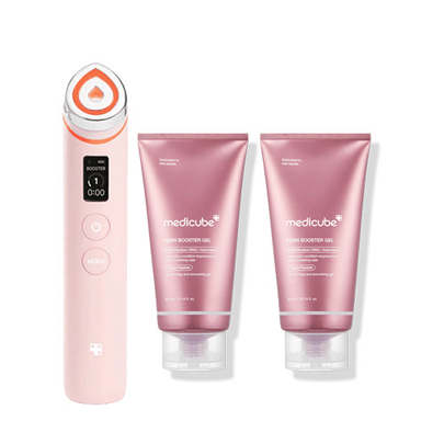 [MEDICUBE] Гель-бустер с PDRN 300мл + 300мл With AGE-R Booster Pro Pink