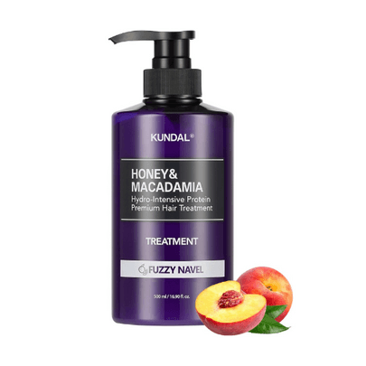 [KUNDAL] Протеиновый treatment для волос Honey & Macadamia 500мл #Fuzzy Navel