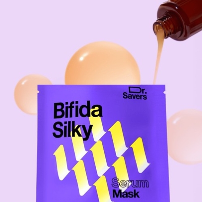 [It's Skin] Шёлковая тканевая маска с бифидой Dr. Savers Bifida Silky Mask Sheet (10шт)