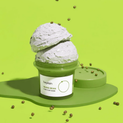 [beplain] Глиняная маска для пор с машем Mung Bean Pore Clay Mask 120мл