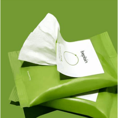 [beplain] Очищающие салфетки для лица с машем Mung Bean pH-Balanced Facial Cleansing Wipes (20шт)
