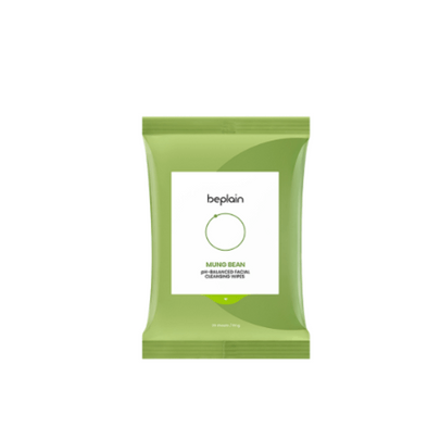 [beplain] Очищающие салфетки для лица с машем Mung Bean pH-Balanced Facial Cleansing Wipes (20шт)