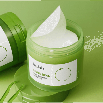 [beplain] Очищающие пэды для пор с машем Mung Bean Pore Clearing Filter Pad (70шт)