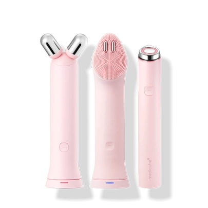 [MEDICUBE] Набор AGE-R Booster Pro Mini Plus + V Roller + Cleansing Head Set (Pink)