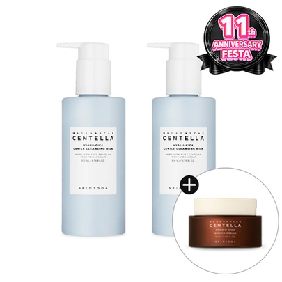[SKIN1004] Дуо мягкого очищающего молочка Madagascar Centella Hyalu-Cica Gentle Cleansing Milk 200мл + 200мл