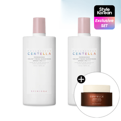 [SKIN1004] Солнцезащитный дуо-набор Madagascar Centella Poremizing Velvet Finish Sunscreen Double Duo (50мл+50мл)