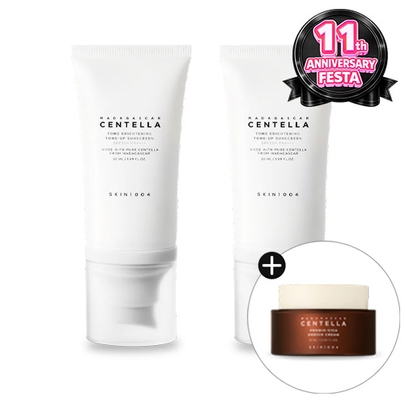 [SKIN1004] Солнцезащитный дуо-набор Madagascar Centella Tone Brightening Tone-Up Sunscreen Double Duo (50мл+50мл)