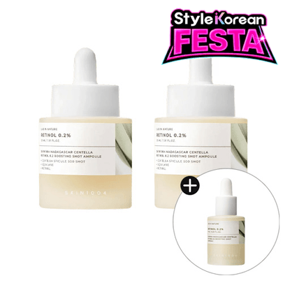 [SKIN1004] Дуо-ампула с ретинолом Madagascar Centella Retinol 0.2 Boosting Shot Ampoule 30мл + 30мл