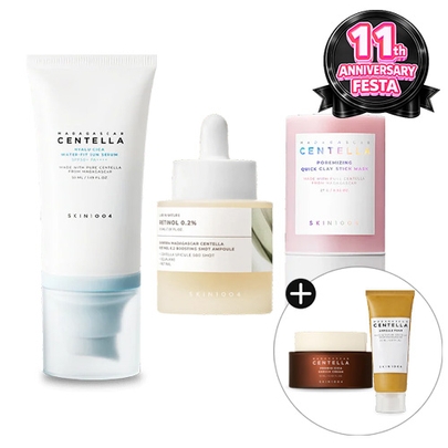 [SKIN1004] Набор Best Skincare Trio Set (Sun + Ampoule + Mask)