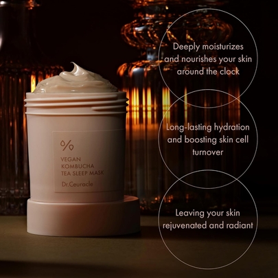[Dr.Ceuracle] Ночная маска Vegan Kombucha Tea Sleep Mask 100г