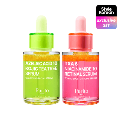 [Purtio Seoul] Дуо-сыворотка против пигментации и акне Dark Spot out & Acne out Serum Duo
