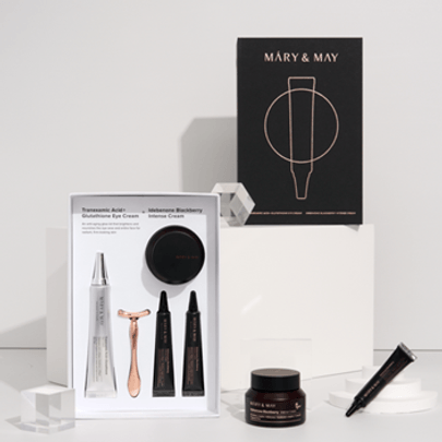 [Mary&May] Набор Eye&Face Glow Kit (крем для глаз 30г + крем с идебеноном 12г×2шт + крем с идебеноном 70г + гуаша)