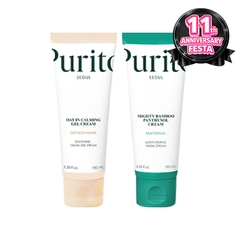 [Purito Seoul] Двойной дуо-набор: крем с бамбуком + крем с овсом