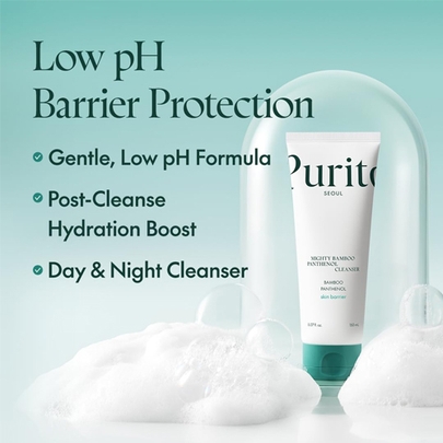 [Purito Seoul] Дуо очищающего средства с бамбуком и пантенолом Mighty Bamboo Panthenol Cleanser 150мл