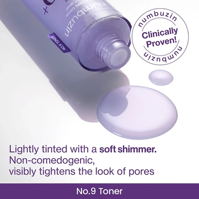 [Numbuzin] Тонер-бустер для сияния No.9 NAD PDRN Glow Boosting Toner 150мл*3