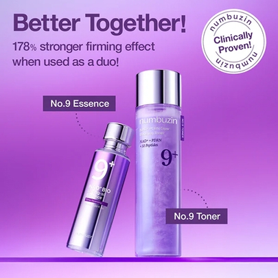 [Numbuzin] Тонер-бустер для сияния No.9 NAD PDRN Glow Boosting Toner 150мл*3