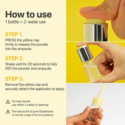 [Numbuzin] Ампульная сыворотка No.5 Glutathione TXA Advanced Dark Spot Ampoule Concentrate 10г+0.7г (3шт)