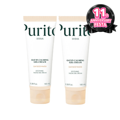 [Purito Seoul] renewal Успокаивающий гель-крем с овсом Oat-in Calming Gel Cream Double Duo (100мл + 100мл)