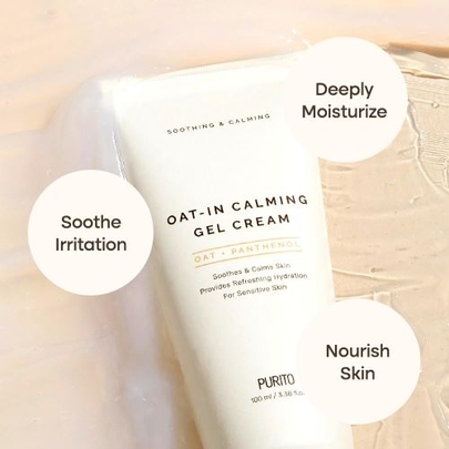 [Purito Seoul] renewal Успокаивающий гель-крем с овсом Oat-in Calming Gel Cream Double Duo (100мл + 100мл)