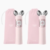 [mommy care] EMS-лифтинг устройство для лица V-THERA (розовый), дуо-набор