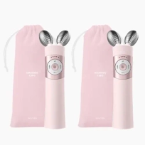 [mommy care] EMS-лифтинг устройство для лица V-THERA (розовый), дуо-набор