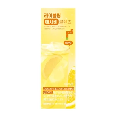 [LIVELING] Очищающий напиток с яблочным уксусом, вкус лимона