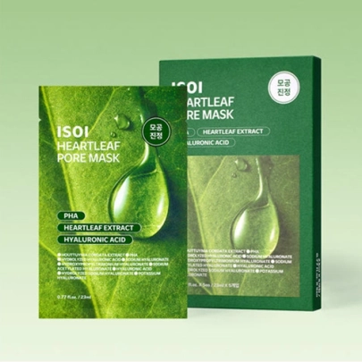 [ISOI] Маска для сужения пор с хаутиуния Heartleaf Pore Mask (5 шт.)