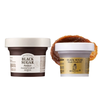 [Skinfood] Дуо-набор смываемых масок с чёрным сахаром