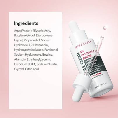 [NINELESS] Сыворотка с 5% гликолевой кислотой Molecule-Clear 30мл