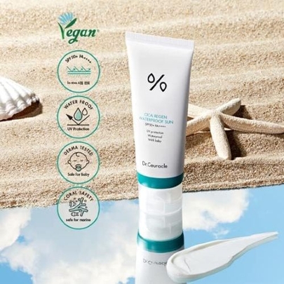 [Dr.Ceuracle] Водостойкий солнцезащитный крем с центеллой Cica Regen Waterproof Sun 100мл