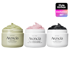 ARENCIA Набор очищающих средств Cleanser Trio (Green & Rosehip & Black Tea)
